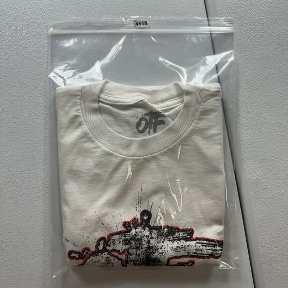 OTF Lil Durk Only The Family T-Shirt Men’s M White Rap Hip Hop Short Sleeve USA - Picture 7 of 7